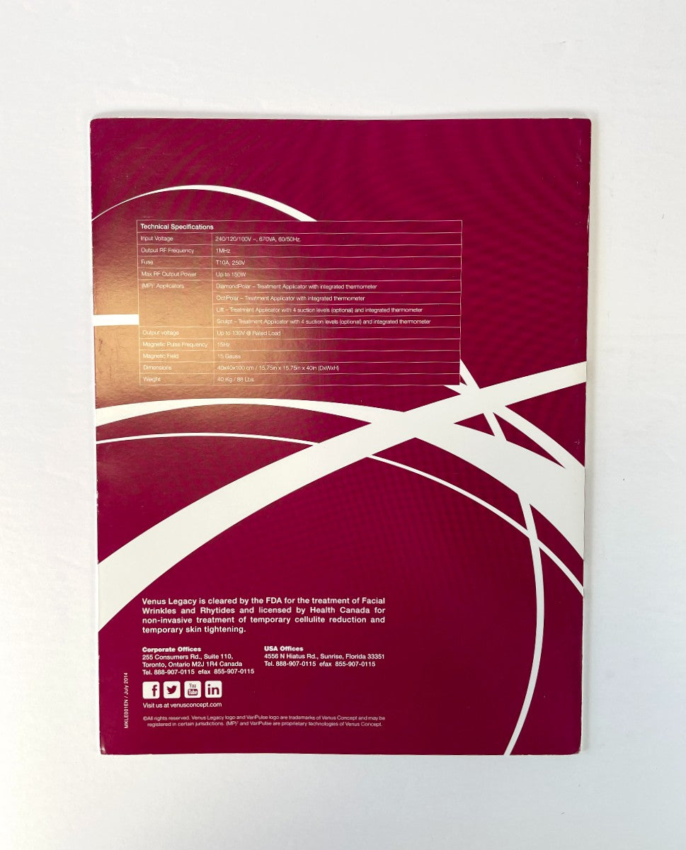 Venus Legacy Brochure July 2014