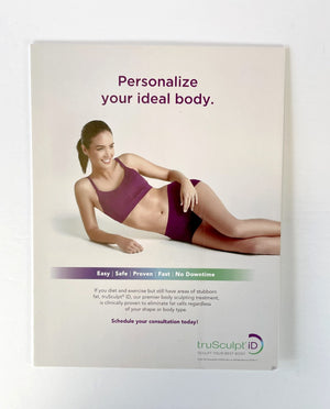Cutera truSculpt iD Personalize Your Ideal Body 8.5x11" Counter display