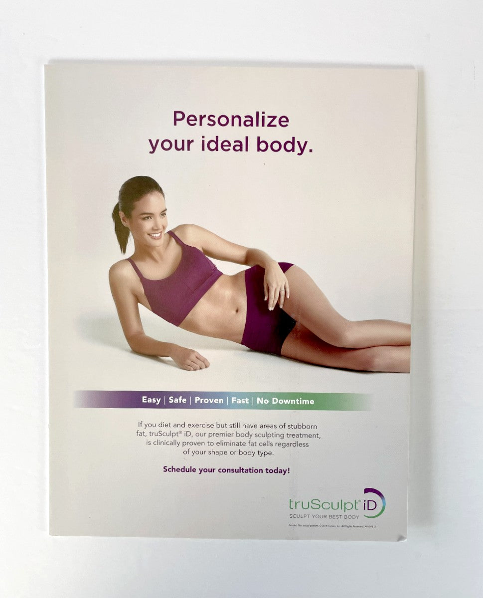 Cutera truSculpt iD Personalize Your Ideal Body 8.5x11" Counter display