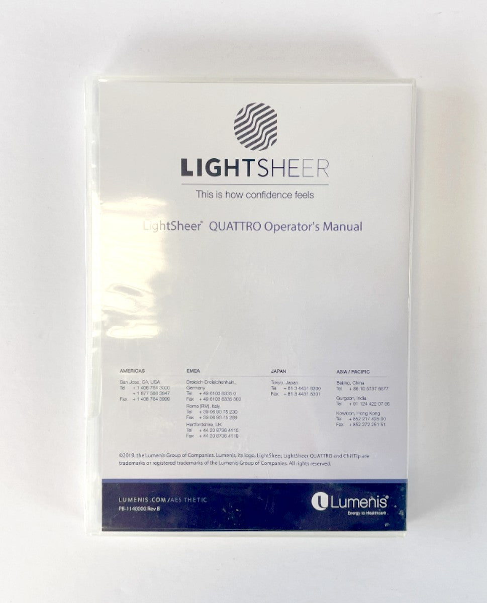Lumenis LightSheer Quattro Operator´s Manual