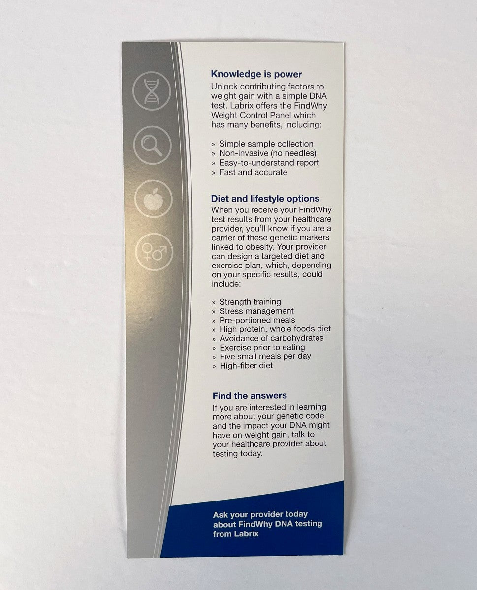 Labrix Brochure Understanding your Individual Genetic Framework (50 pcs)