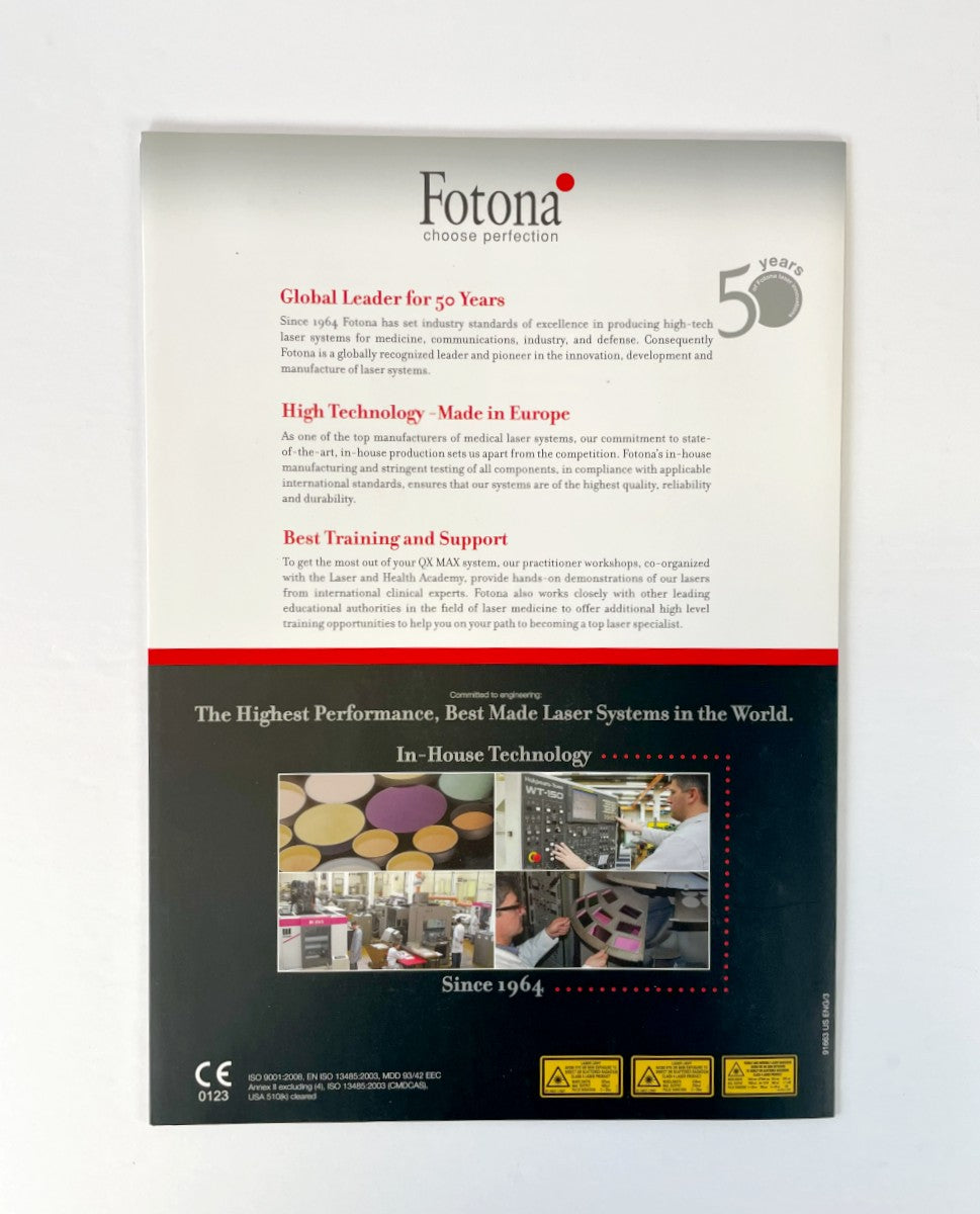 QX MAX Fotona. Be an artist of the new era. brochure