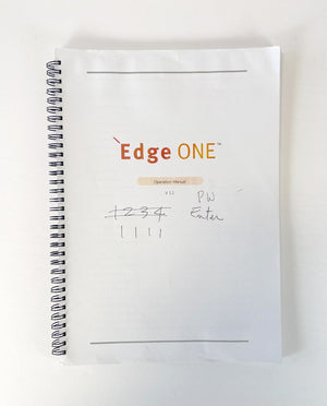 Edge ONE Operator manual V 1.1