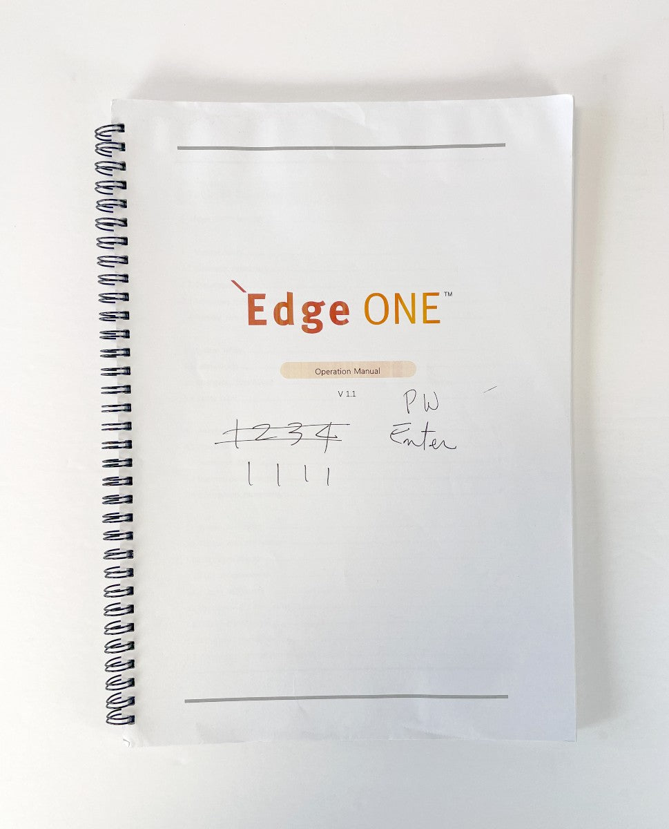 Edge ONE Operator manual V 1.1