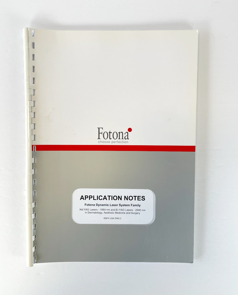 Fotona, Choose perfection, APPLICATION NOTES, Fotona Dynamis Laser System Family