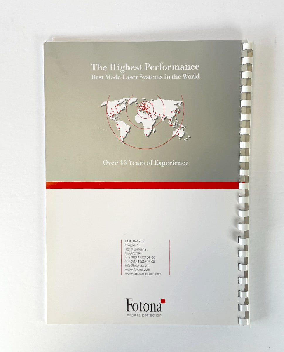 Fotona, Choose perfection, APPLICATION NOTES, Fotona Dynamis Laser System Family