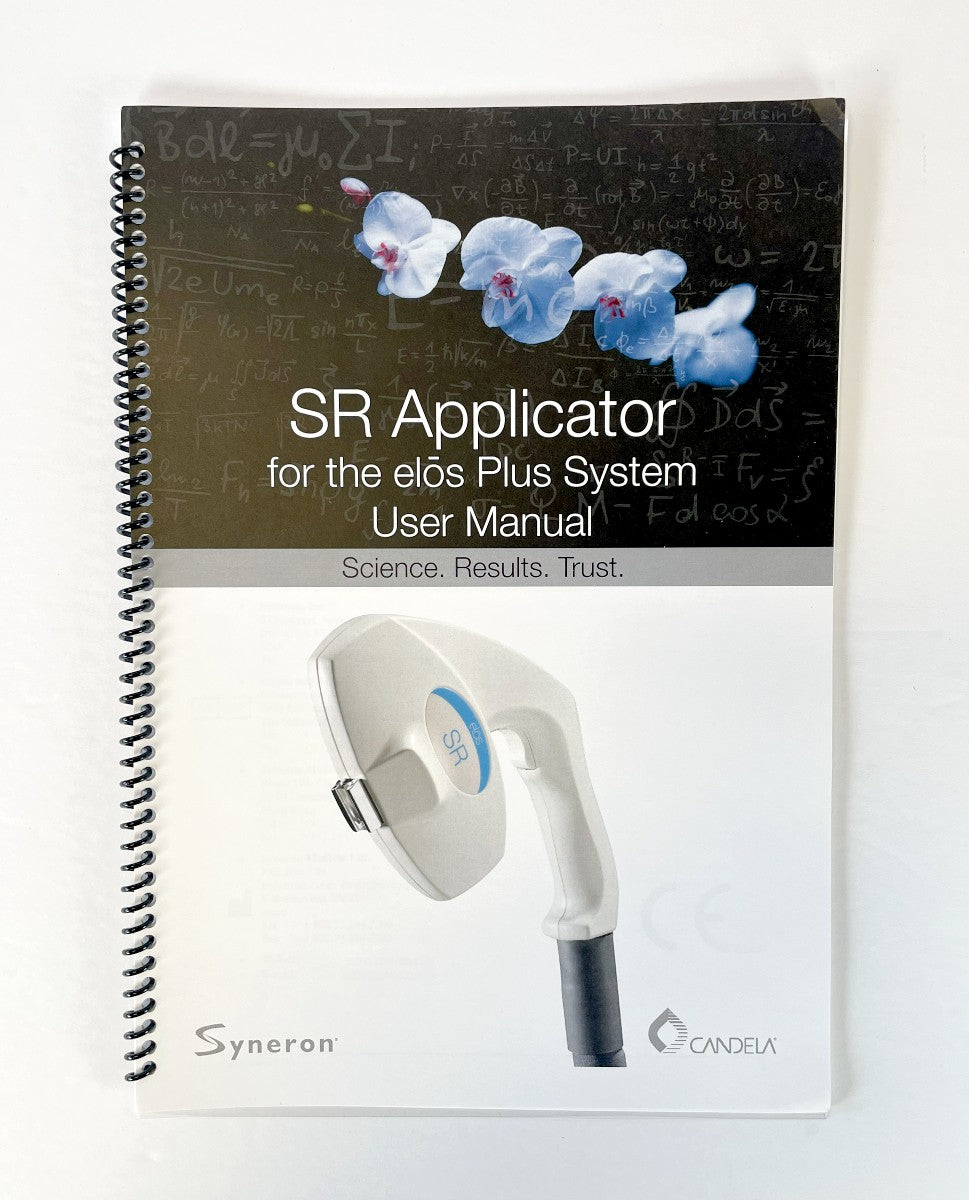 Candela Syneron, SR Applicator for the elós Plus System, User Manual PN PB74202EN-NA