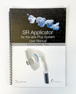 Candela Syneron, SR Applicator for the elós Plus System, User Manual PN PB74202EN-NA