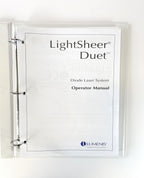 Lumenis LightSheer Duet Diode Laser System OPERATOR MANUAL Guide Treatments