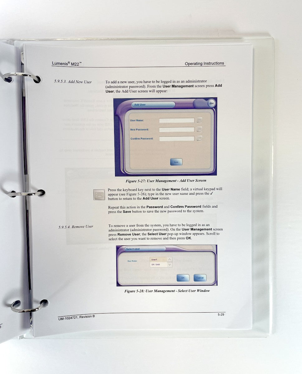 Lumenis M22 Laser IPL System User Operators Manual REV D UM-1024721