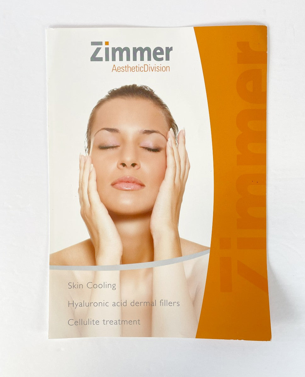 Zimmer Aesthetic Division Brochure Skin Cooling Hyaluronic Dermal Filers