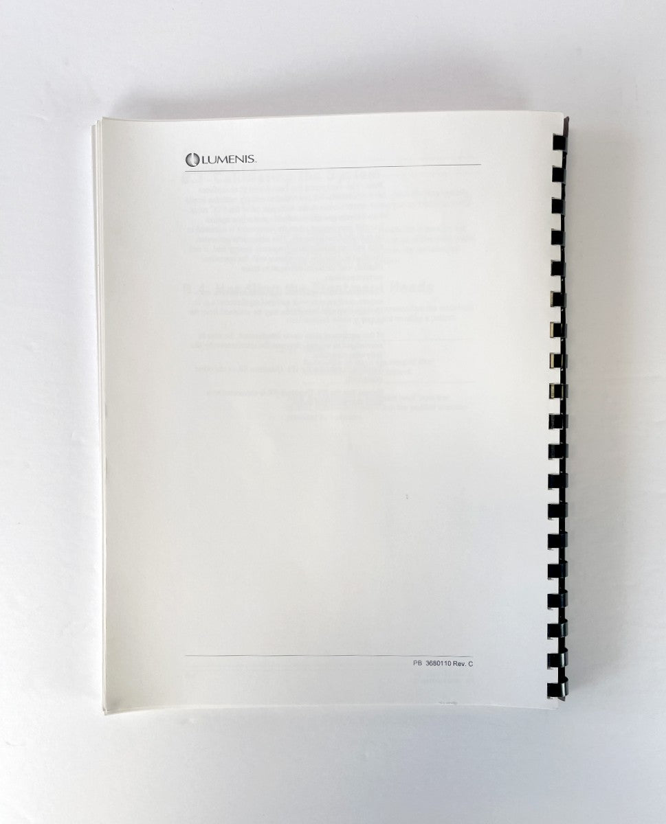 Lumenis IPL Laser Quantum SR Operator Manual PB 3680110 Rev. Junary 2002