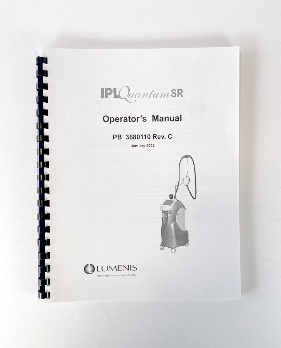 LUMENIS IPL Quantum SR Operator’s Manual PB 3680110 Rev. C EXP 2002