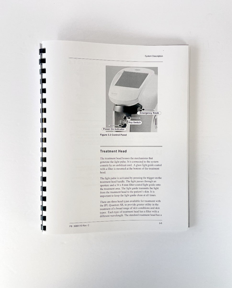 LUMENIS IPL Quantum SR Operator’s Manual PB 3680110 Rev. C EXP 2002