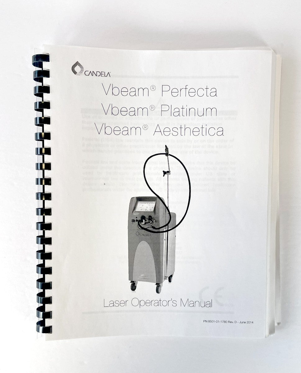 Candela Laser Operators Manual PN 8501-01-1780 Rev.D