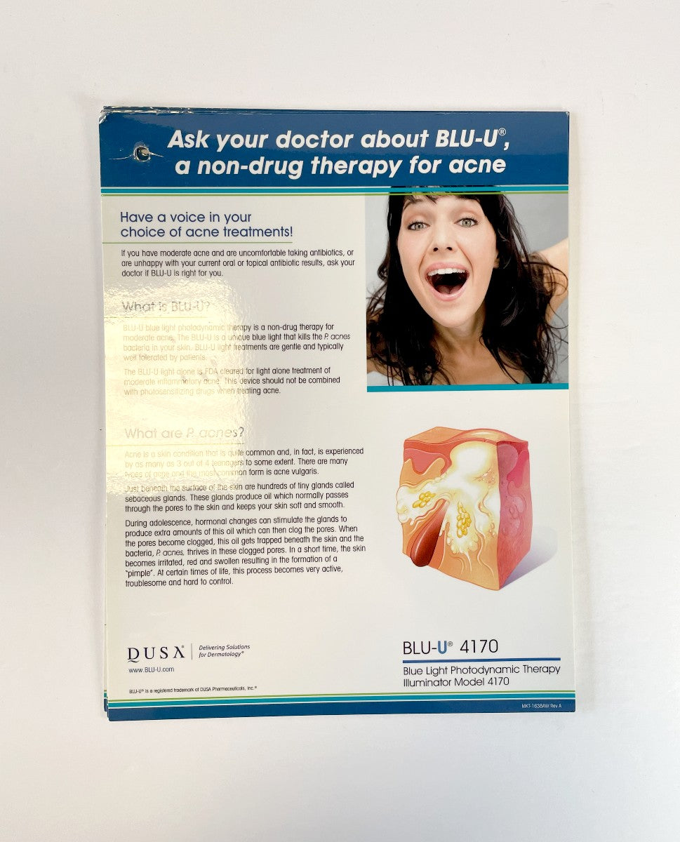 DUSA, BLU-U 4170, Blue Light Photodynamic Therapy Illuminator Model 4170 and Levulan Kerastick