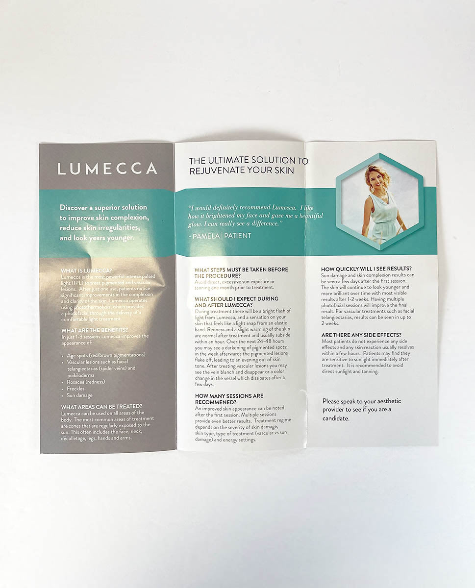 INMODE, LUMECCA, SKIN RENEWAL & CLARITY, BROCHURE (23 PACK)