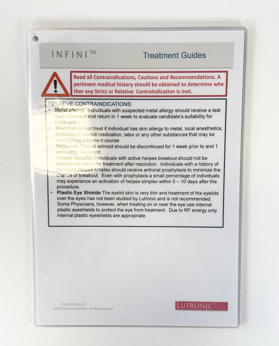 Lutronic Infini Treatment Guide