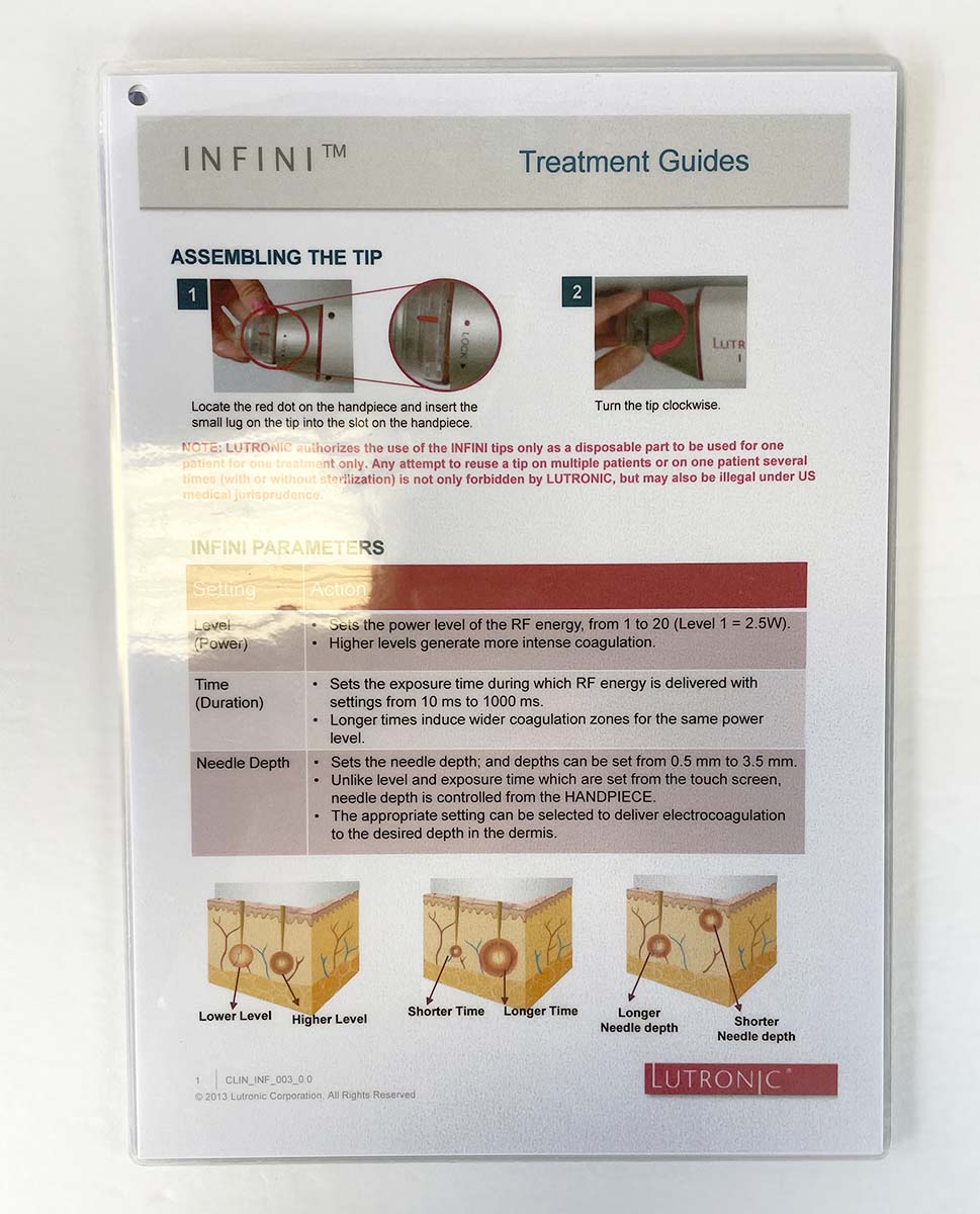 Lutronic Infini Treatment Guide