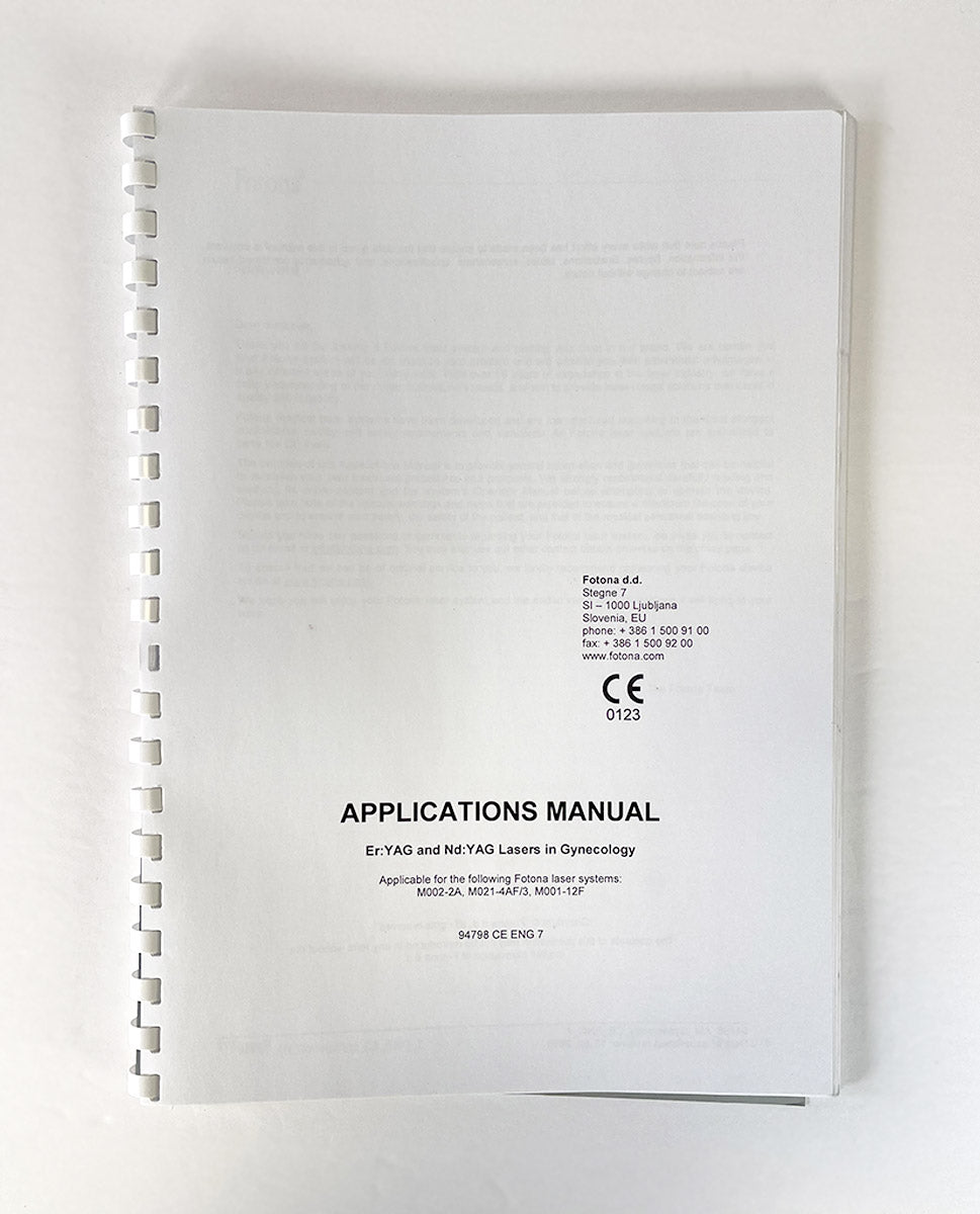 FOTONA Aplications Manual Er YAG and Nd YAG Lasers Gynecology 94798 CE ENG 7