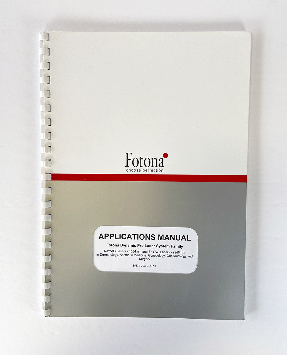 FOTONA Applications Manual Dynamis Pro Laser System Family 85874 USA ENG 10