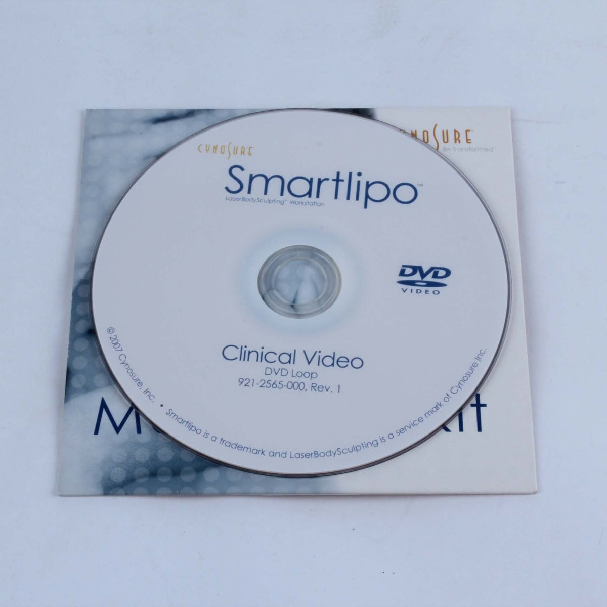 Cynosure SmartLipo Clinical Educational Video DVD Loop – 2007|921-2565-000