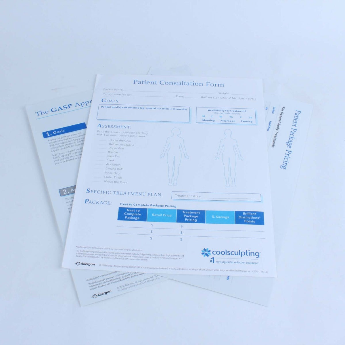 Zeltiq CoolSculpting Treat to Complete Patient Consultation Guide & Form/Pricing