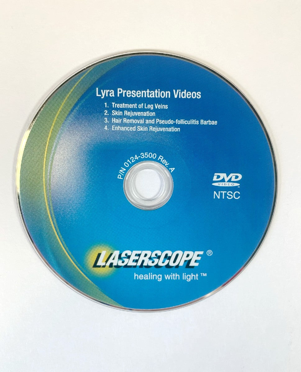 Laserscope, Lyra Presentation Videos. P/N 0224-3500 Rev. A, DVD Disk