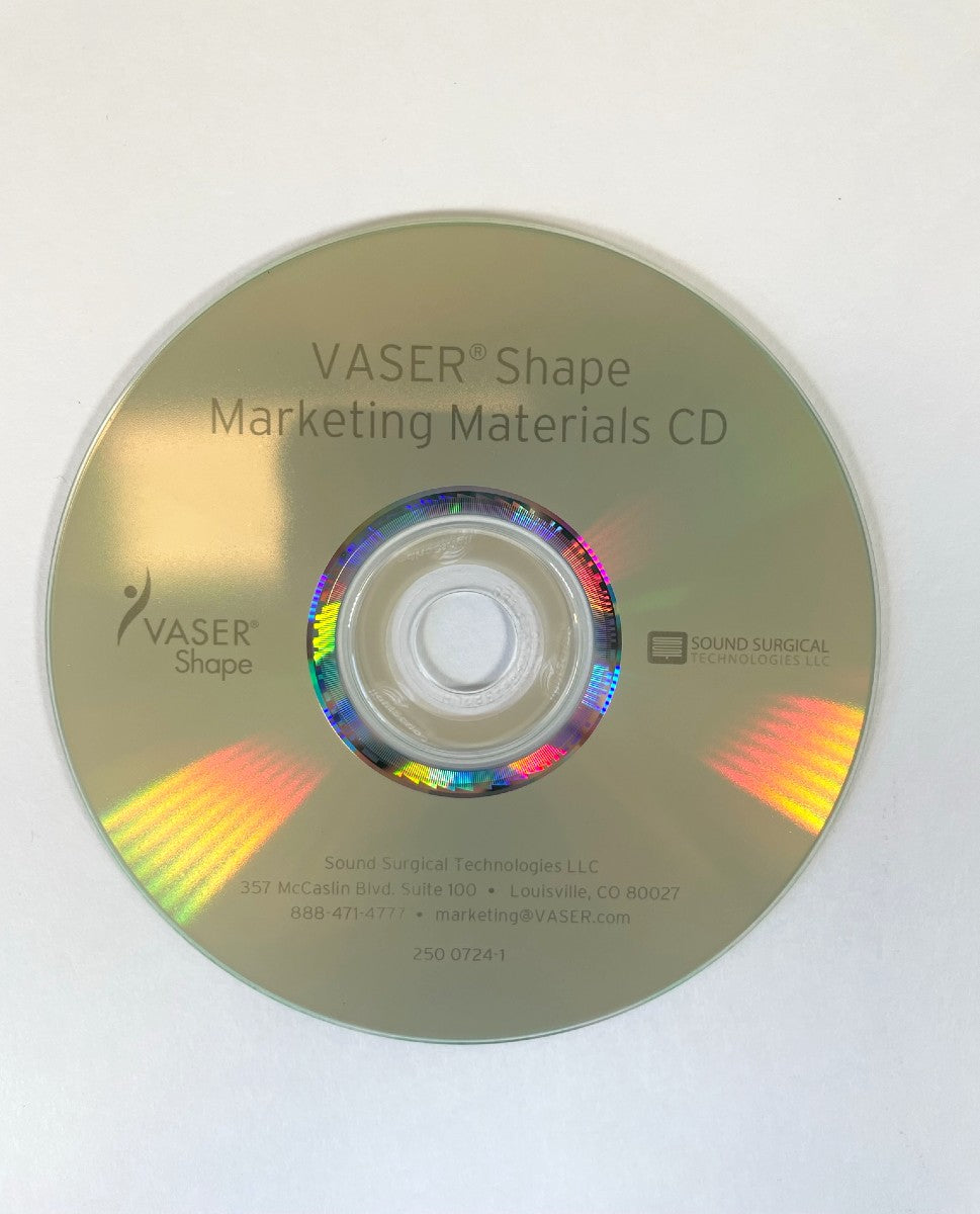 VASER, Shape Marketing Materials CD. P/N 250 0724-1