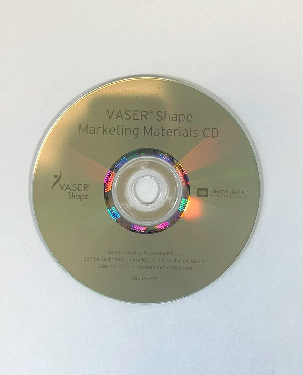 VASER, Shape Marketing Materials CD. P/N 250 0724-1