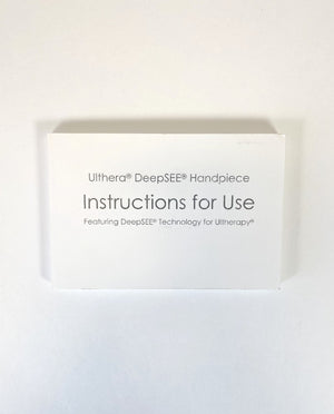 Ulthera DeepSee Handpiece, Instructions for Use. P/N 1006529IFU Rev. E
