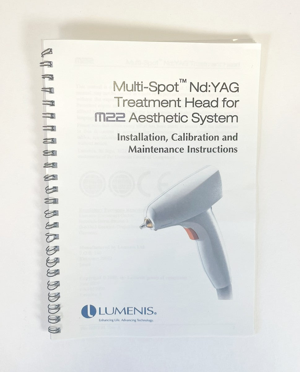 Lumenis Multi-Spot Nd: YAG Treatment Head M22 Aesthetic System Guide PB-1037790