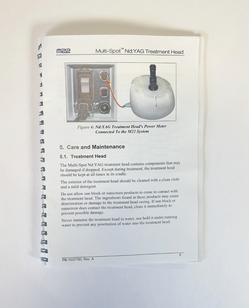 Lumenis Multi-Spot Nd: YAG Treatment Head M22 Aesthetic System Guide PB-1037790