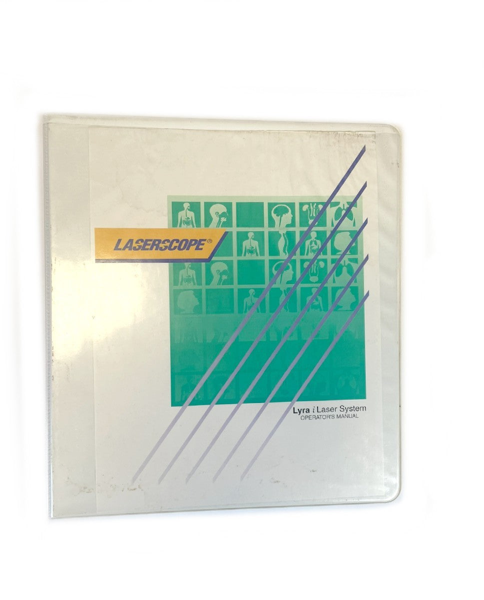 Laserscope Lyra Laser System Operator's Manual World Version 2002
