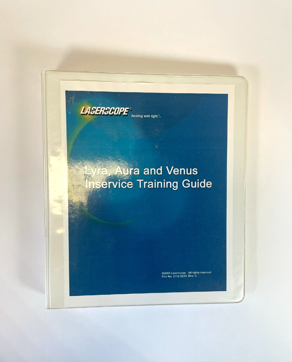 Laserscope Lyra and Aura Inservice Training Guide 2003 Part No. 0112-6220