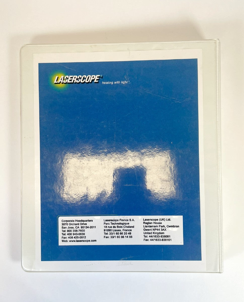 Laserscope Lyra and Aura Inservice Training Guide 2003 Part No. 0112-6220