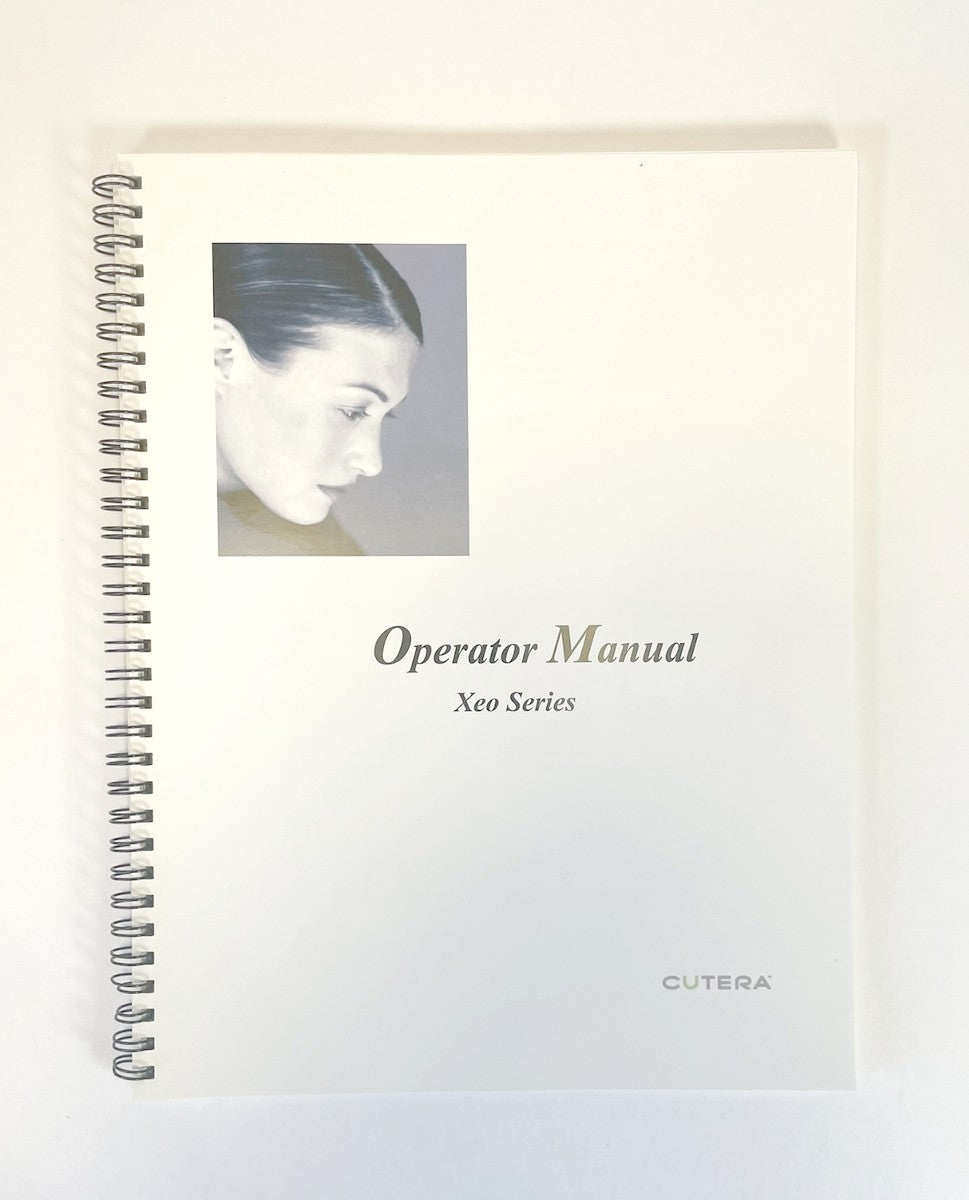 Cutera Laser OPERATOR'S MANUAL Xeo Seiesr