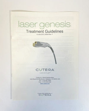 Cutera Laser Genesis Treatment Guidelines D0028 Rev. F June/2013