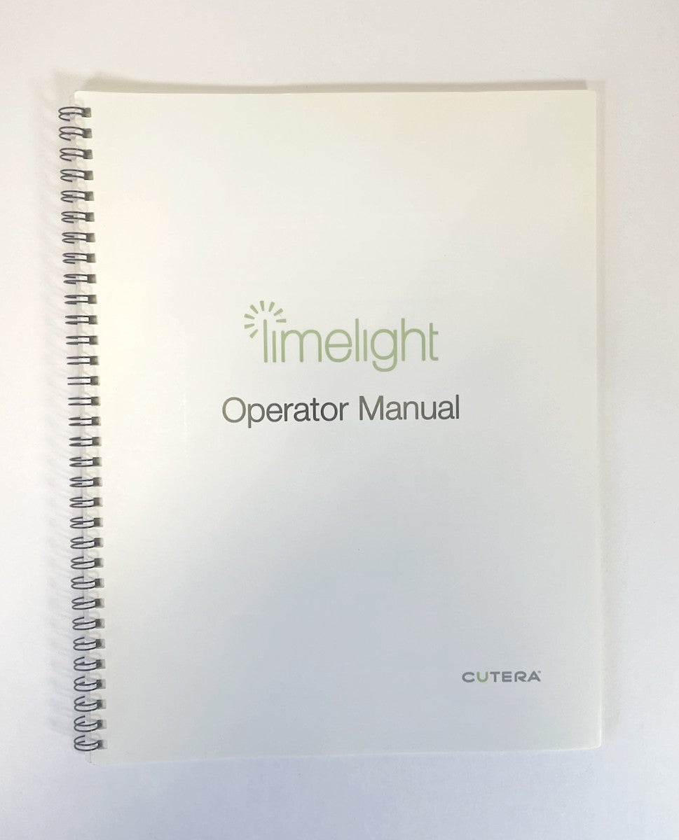 CUTERA, Limelight Operator Manual, D0436, REV.B 6/13