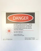 CUTERA, Class 4 Laser Product Per IEC 60825-1 Danger Sticker Sign 3000230