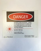 CUTERA, Class 4 Laser Product Per IEC 60825-1 Danger Sticker Sign 3000230