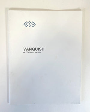 BTL, Vanquish Operator's Manual, 713-80MANUS103