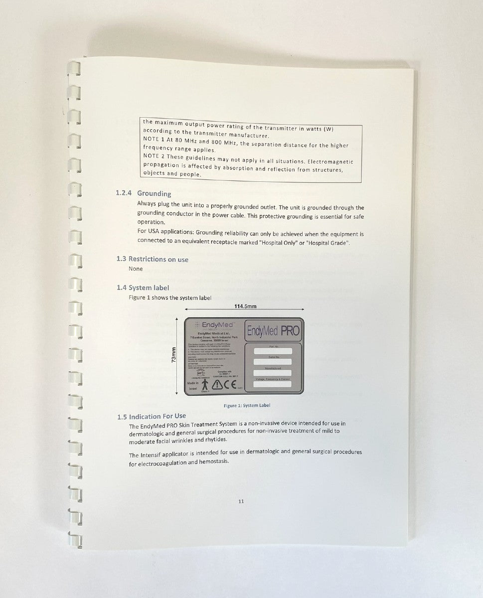 EndyMed Pro Skin Treatment System User Manual Guide ND_PUB00003 Revision 2