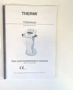 THERMI, 250, USER AND MAINTENANCE MANUAL, P/N: REV. 0.3 JANUARY 2016