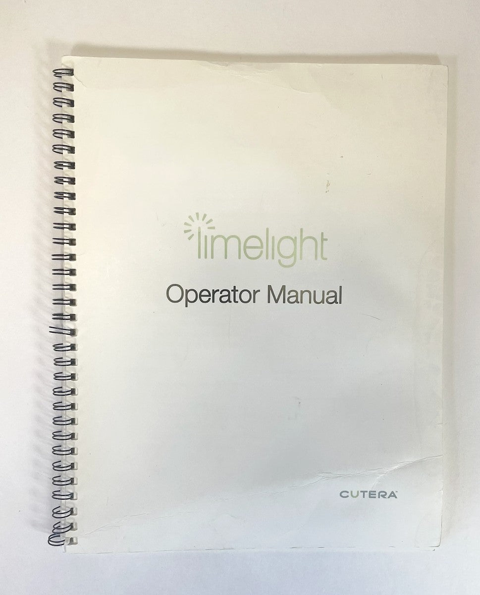 CUTERA, LIMELIGHT OPERATOR MANUAL, P/N: D0436, REV. B JUNE 2013