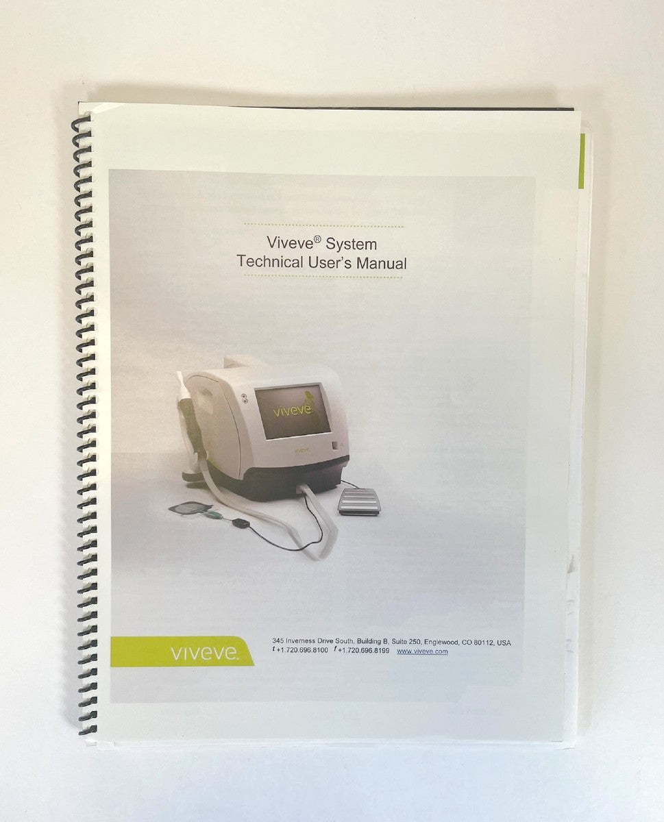 Viveve System, Technical User’s Manual, P/N: LBL-061.N USA