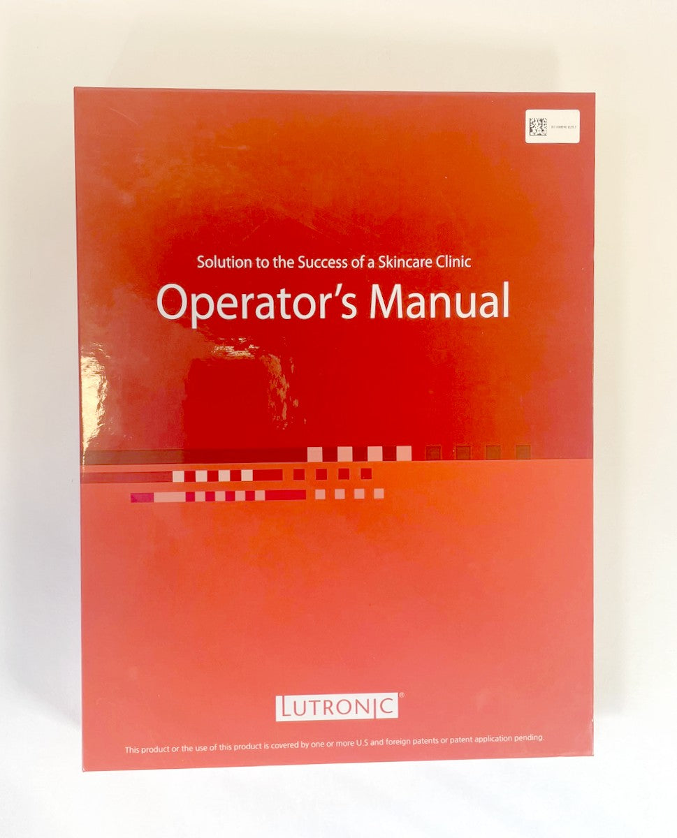 Lutronic Genius Operator’s Manual Skincare Clinic Use 4100170110 (Rev 2)