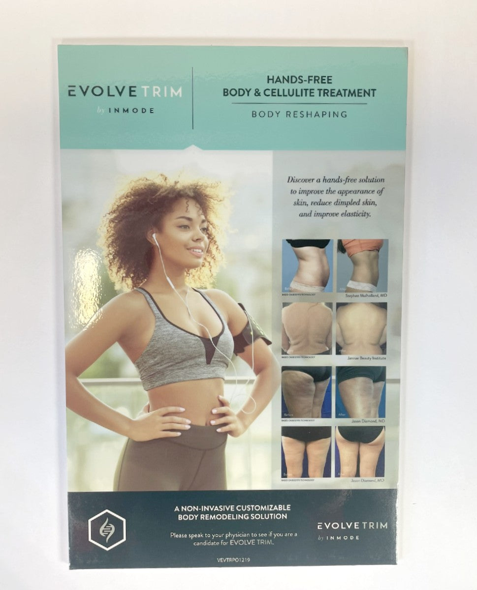 Evolvetrim by Inmode Hands - Free Brochure Display Celululite Treatment body reshaping
