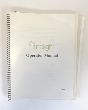 Cutera LimeLight Pigment Vascular Handpiece Operator Manual |2017|REV C|D0436