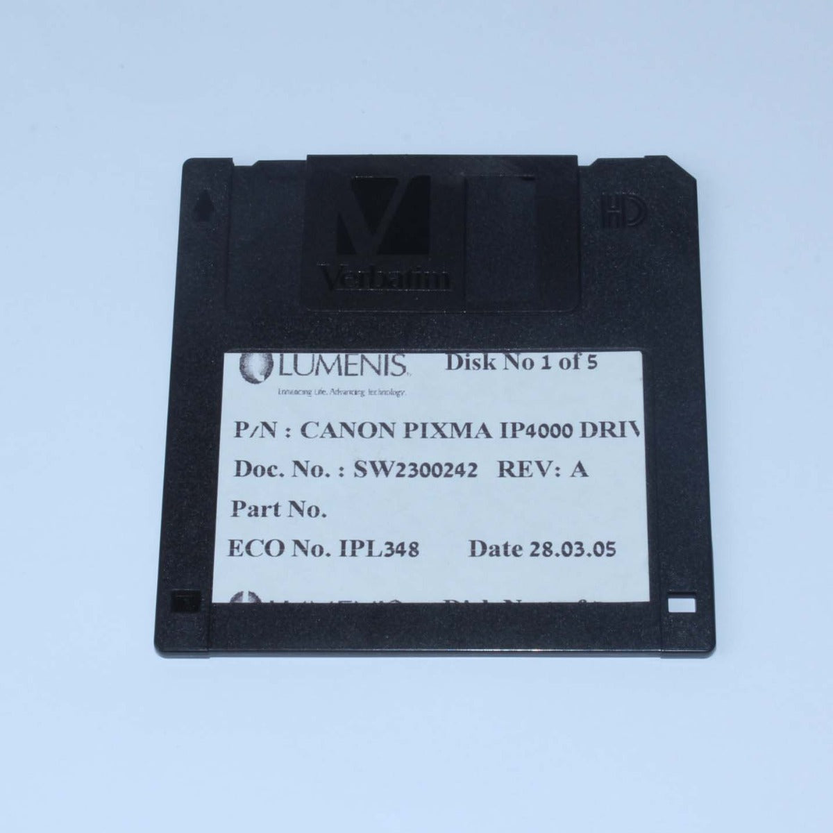 Lumenis CANON PIXMA IP4000 DRIVER Vasculight Printer Floppy Disk 1 of 5 AS IS
